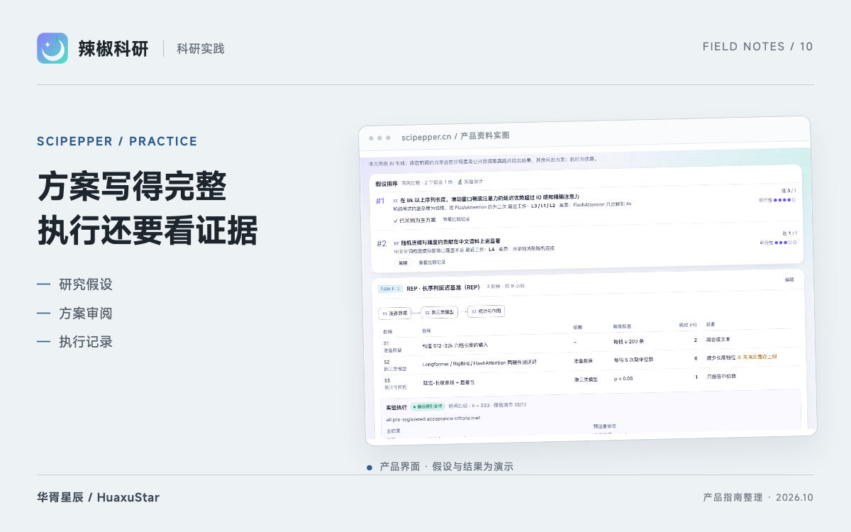 辣椒科研 实验设计：区分假设、执行方案与真正跑过的计算